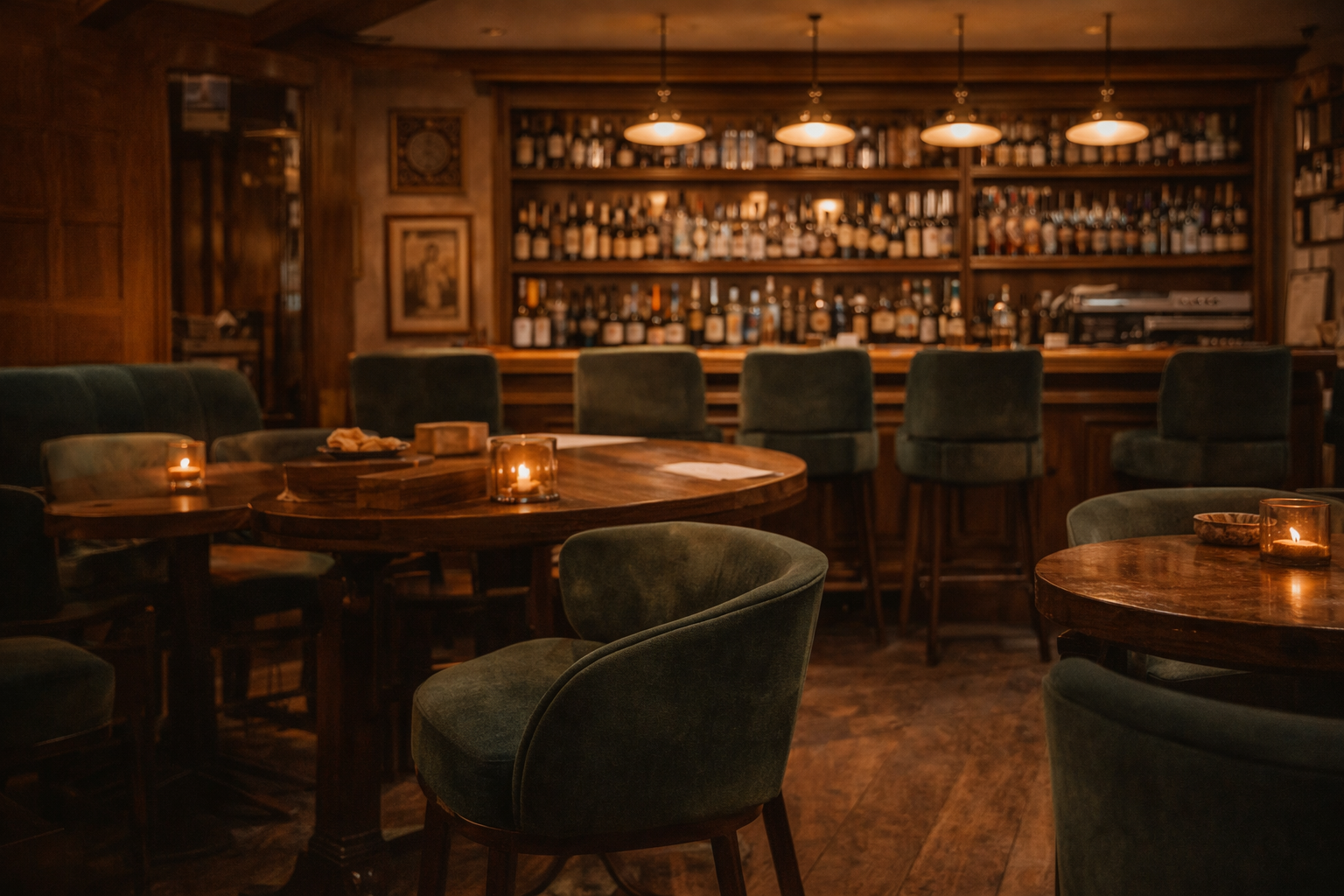 Interior de La Favorita, vermutería en Valladolid